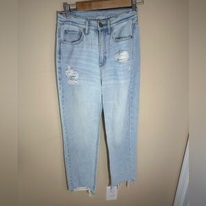 American Eagle Jeans Highest Rise 90s Boyfriend Jean Womens Light  wash Size 2